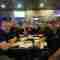 Crew after long day at Lucky 13s